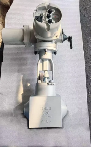 Industrial valve product photograph
