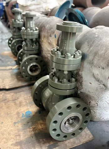 Industrial valve product photograph