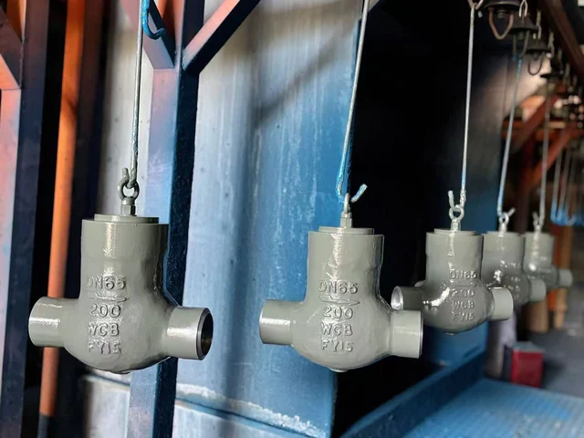 Industrial valve product photograph