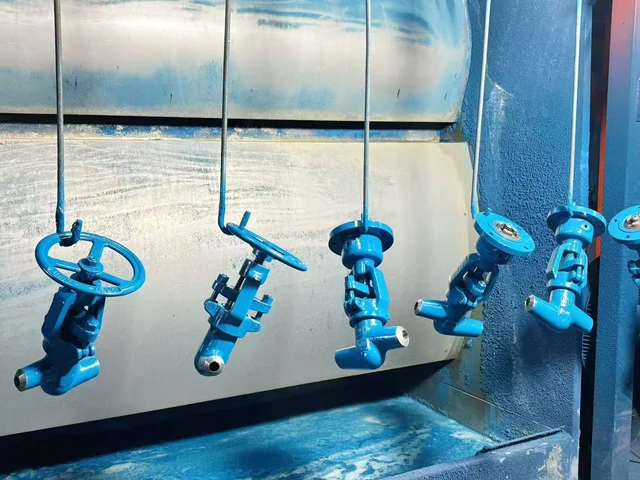 Industrial valve product photograph