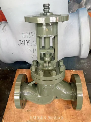 Industrial valve product photograph