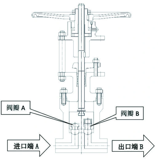 Erosion-resistant dual-seal valve drawing