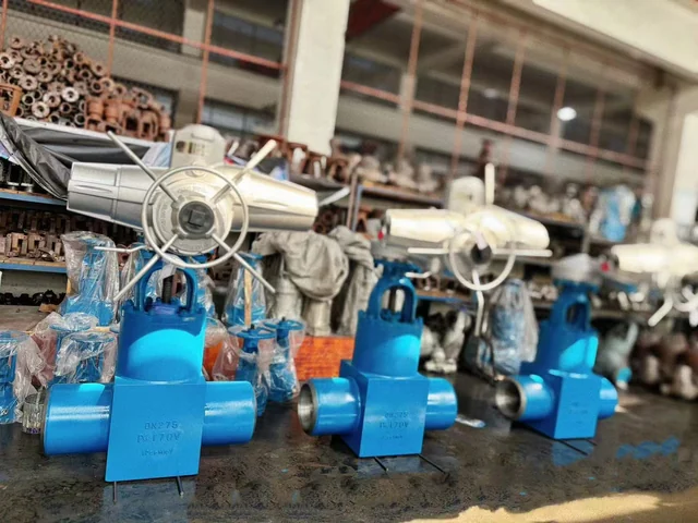 Industrial valve product photograph